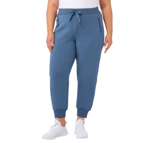 NWT Kirkland Signature Ladies’ Active Blue Jogger Pants Plus Sz 3X - Picture 1 of 11